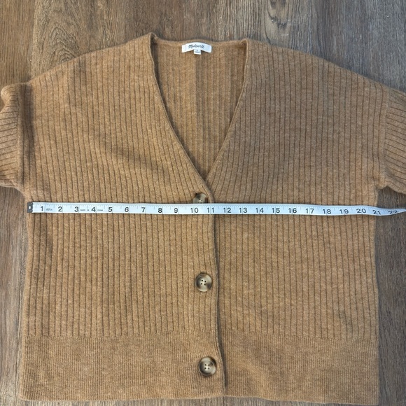 Madewell Cardigan Sweater Tan - Picture 8 of 9
